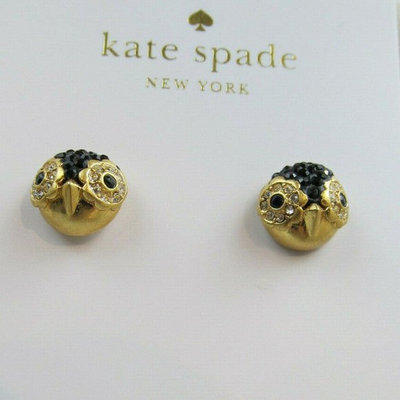 NEW Kate Spade Pave Penguin Stud Earrings - Picture 4 of 5